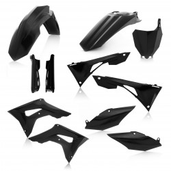 FULL PLASTIC KIT HONDA CRF450 19-20 + CRF250 19-23 / 7 PIECES = 0023615. - BLACK