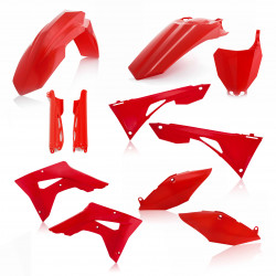 Full Kit Plastique Honda CRF450X 19-20 / 7 pieces = 0023619. - Rouge
