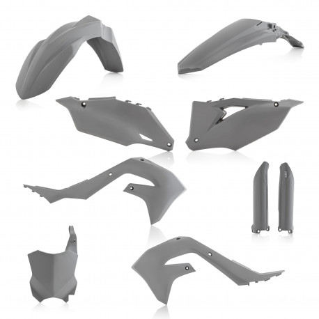 FULL PLASTIC KIT KAWASAKI KX 450 19-23 + KX 250 21-23 - GREY