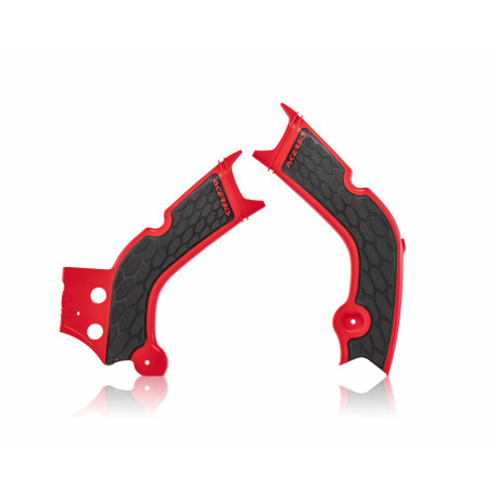 X-GRIP FRAME PROTECTOR HONDA CRF450 19-20 + CRF250 20-21 - RED/BLACK