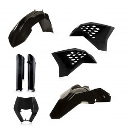 FULL PLASTIC KIT KTM EXC/EXCF 08-11 - BLACK