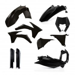 FULL PLASTIC KIT KTM EXC/EXCF 12-13 - BLACK