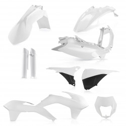 FULL PLASTIC KIT KTM EXC/EXCF 14-15 - WHITE