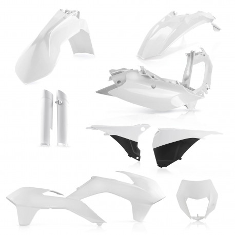 FULL PLASTIC KIT KTM EXC/EXCF 14-15 - WHITE