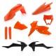 Full Kit Plastique KTM EXC/EXCF 17/19 + Plastique Plaque Phare - Replica