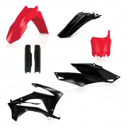 Full Kit Plastique Honda CRF250 14-17 + CRF450 13-16 - Rouge/Noir