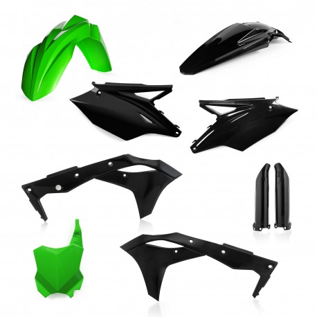 Full Kit Plastique Kawasaki KXF250 17-20 - Noir/Vert