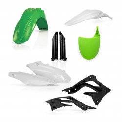 FULL PLASTIC KIT KAWASAKI KXF450 2012 - GREEN/BLACK