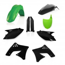 FULL PLASTIC KIT KAWASAKI KXF250 09/12 - GREEN/BLACK