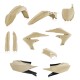 FULL PLASTIC KIT YAMAHA YZF250 19-23 + YZF450 18-22 - 7 PIECES - SAND