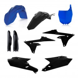 FULL PLASTIC KIT YAMAHA YZF250 14/18 + 450 14/17 - BLACK/BLUE