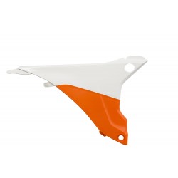 Plastique Boite à Air KTM EXC/EXCF 14-16 - Orange 2016/Blanc