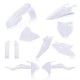FULL PLASTIC KIT KTM SX 85 18-23 + GASGAS MC 85 21-23 - PURE WHITE