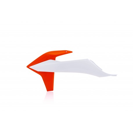 Ouies de radiateurs KTM SX-SXF 19-22 / EXC-EXCF 20-23 - Blanc Pure/Orange