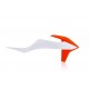 Ouies de radiateurs KTM SX-SXF 19-22 / EXC-EXCF 20-23 - Blanc Pure/Orange