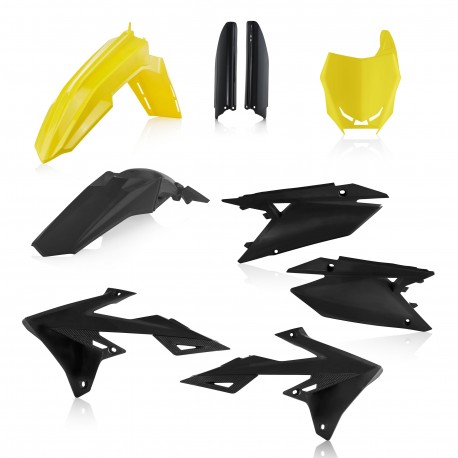 Full Kit Plastique Suzuki RMZ250 19-23 / RMZ450 18-23 - Jaune/Noir