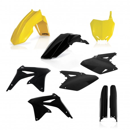 FULL PLASTIC KIT SUZUKI RMZ 450 08 -17 - YELLOW/BLACK