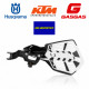 K-FUTURE HANDGUARDS HVA + KTM + GASGAS + SHERCO - BLACK/WHITE