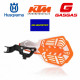 K-FUTURE HANDGUARDS HVA + KTM + GASGAS + SHERCO - WHITE/ORANGE