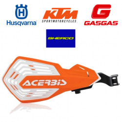 K-FUTURE HANDGUARDS HVA + KTM + GASGAS + SHERCO - ORANGE/WHITE