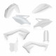 FULL PLASTIC KIT KAWASAKI KXF 450 USA 2018 - WHITE