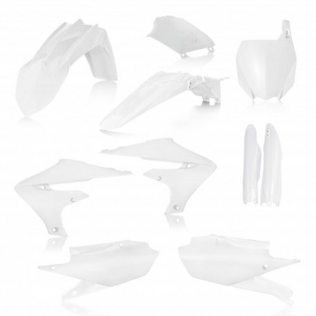 FULL PLASTIC KIT YAMAHA YZF250 19-23 + YZF450 18-22 - 7 PIECES - WHITE