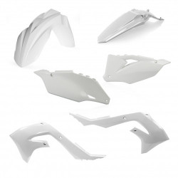 PLASTIC KIT KAWASAKI KX450 19-23 + KX250 21-23 - WHITE