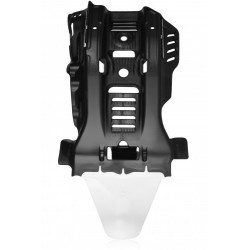 SKID PLATE HVA TE 20-23 + GASGAS EC 21-23 - BLACK/WHITE