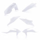 PLASTIC KIT KTM EXC + EXCF + XC-W 20-23 + XCF-W 500 20-23 - PURE WHITE