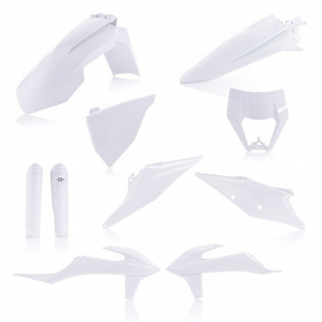 Full kit plastique KTM EXC + EXCF + XC-W + XCF-W 20-23 - Blanc Pure