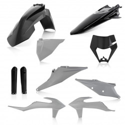 FULL PLASTIC KIT KTM EXC + EXCF + XC-W + XCF-W 20-23 - BLACK/GREY