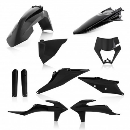 Full kit plastique KTM EXC + EXCF + XC-W + XCF-W 20-23 - Noir