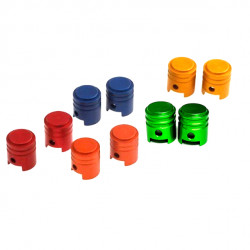Anodised Valve Cap - Green (sold in pairs)