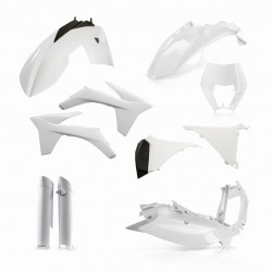 FULL PLASTIC KIT KTM EXC/EXCF 12-13 - WHITE