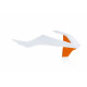 Ouies de radiateurs KTM 65 SX 16-23 + GasGas 65 MC 21-23 - Blanc Pure/Orange