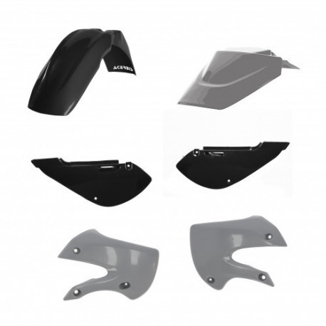 Kit Plastique Kawasaki KX65 00-23 - Noir/Gris