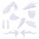 FULL PLASTIC KIT KTM SX 85 18-23 + GASGAS MC 85 21-23 - PURE WHITE