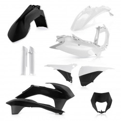 Full Kit Plastique KTM EXC/EXCF 14-15 - Blanc/Noir