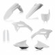 FULL PLASTIC KIT HONDA CRF450 21-23 + CRF250 22-23 - WHITE/BLACK