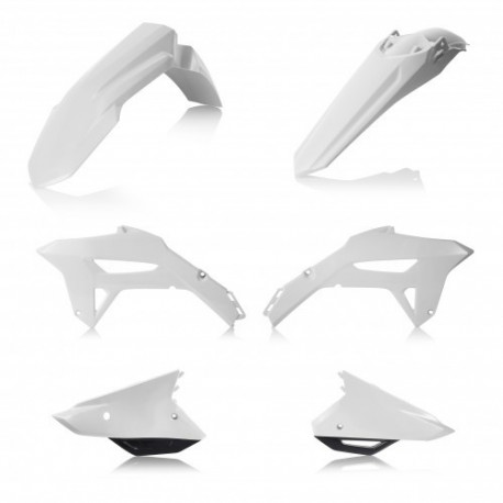 Kit Plastique Honda CRF450 21-23 + CRF250 22-23 - Blanc/Noir