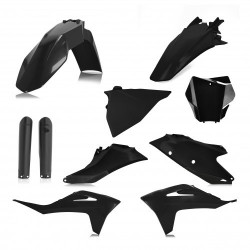 FULL PLASTIC KIT GASGAS EX300 21-23 + EXF250/350/450 + MC125 + MCF250/450 21-23 - BLACK