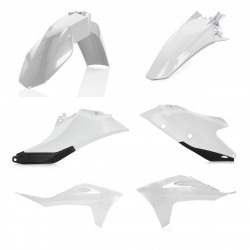 PLASTIC KIT GASGAS EC250/300 21-23 + ECF250/350 21-23 - WHITE/BLACK