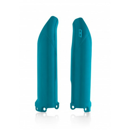 LOWER FORK COVER KAWASAKI KXF250 17-23 + KXF450 16-23 - METALLIC TURQUOISE