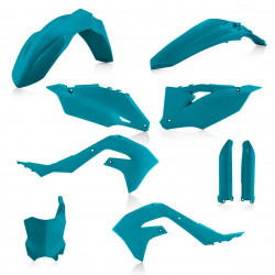 Full Kit Plastique Kawasaki KX 450 19-23 + KX 250 21-23 - Turquoise Métallique