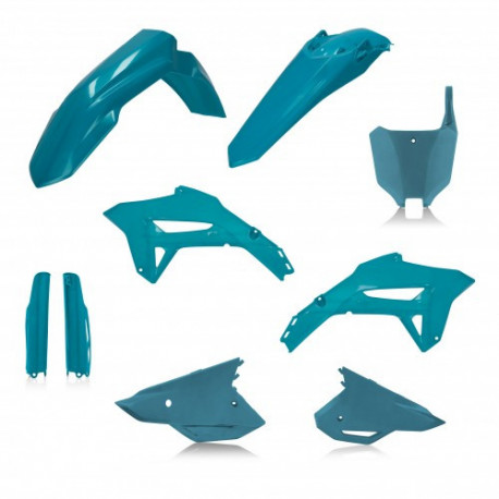 FULL PLASTIC KIT HONDA CRF450 21-23 + CRF250 22-23 - METALLIC TURQUOISE