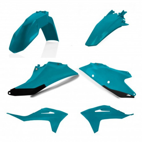 PLASTIC KIT GASGAS EX300 21-23 + EXF250/350/450 + MC125 + MCF250/450 21-23 - METALLIC TURQUOISE