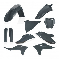 FULL PLASTIC KIT GASGAS EX300 21-23 + EXF250/350/450 + MC125 + MCF250/450 21-23 - METALLIC GRAY