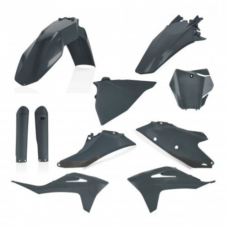 Full Kit Plastique GasGas EX300 21-23 + EXF250/350/450 + MC125 + MCF250/450 21-23 - Gris Métallique