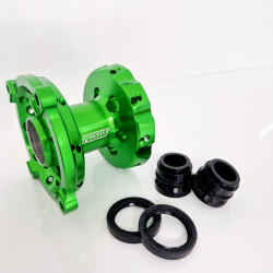 Front Hub - Kawasaki 125-250 KX 04-08 + 250-450 KXF 06-24 - Green