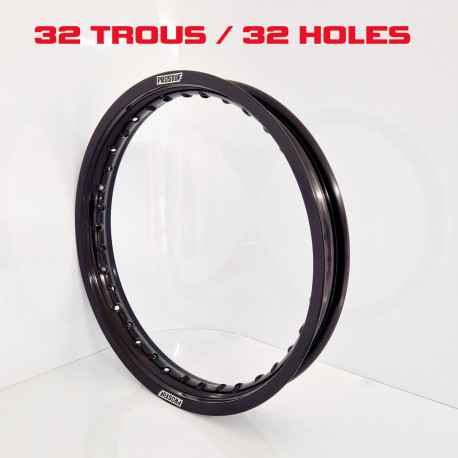 PROSTUF rear rim with 32 holes - 19 x 2.15 - Black